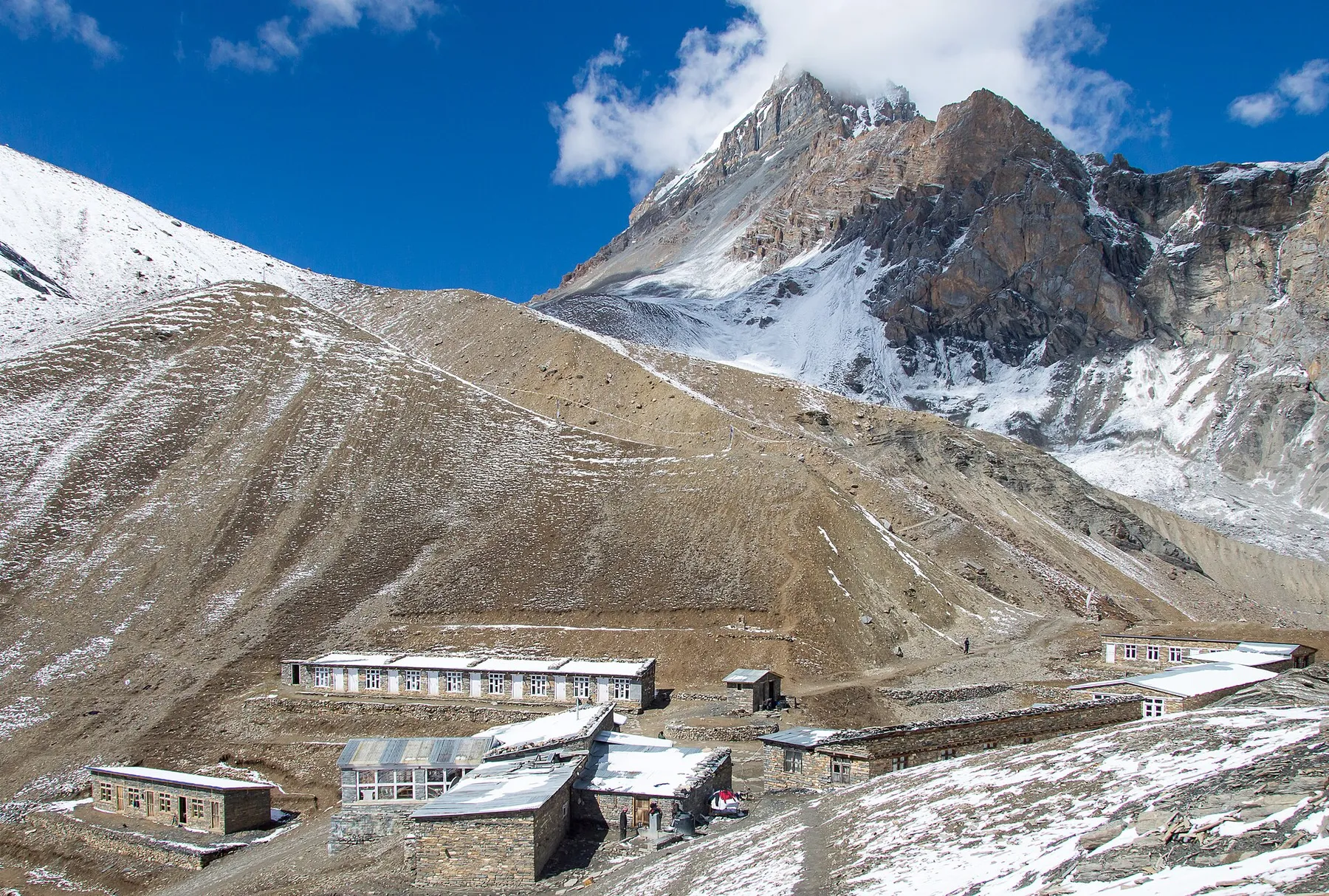 Ledar a Thorong High Camp (4.900 m)