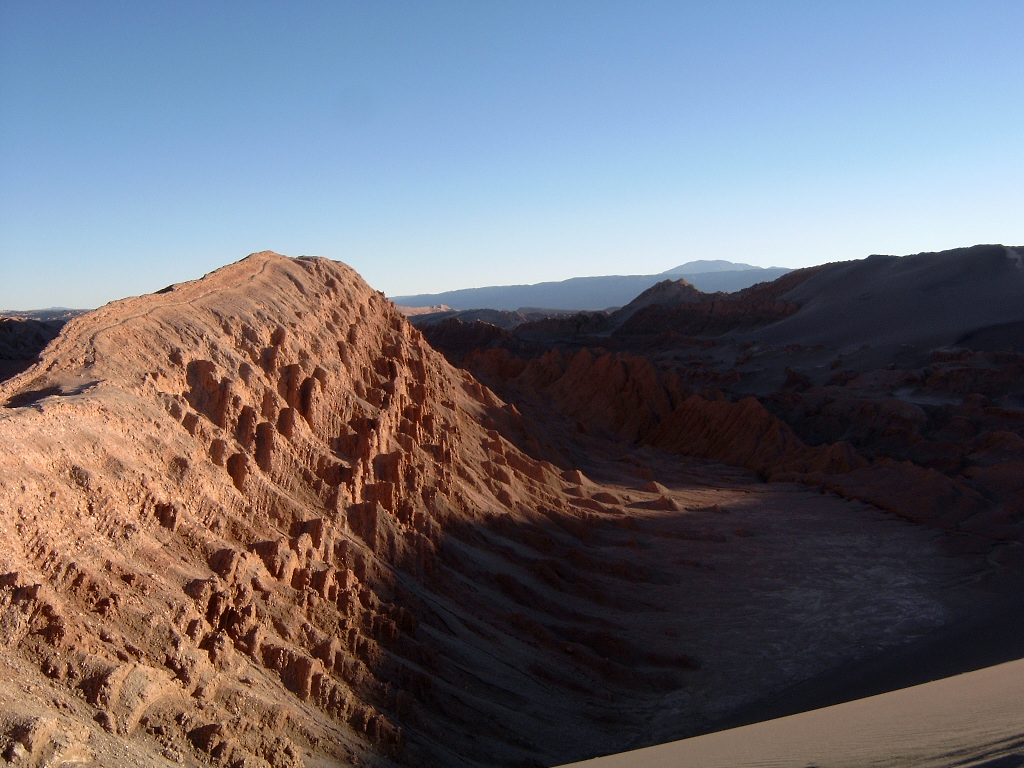 Formaciones de arena en el Valle de la Luna, San Pedro de Atacama, Chile