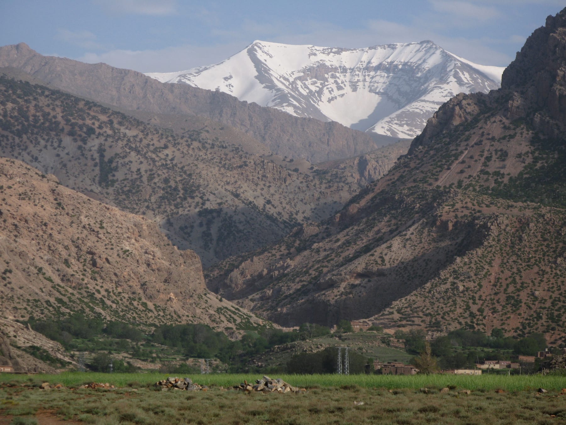 Campamento de trekking en el Atlas Central