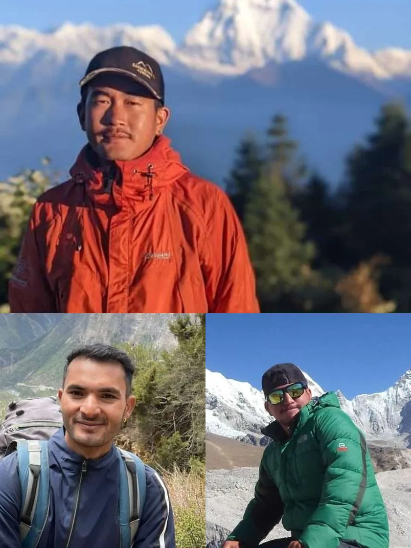 El equipo local en Nepal