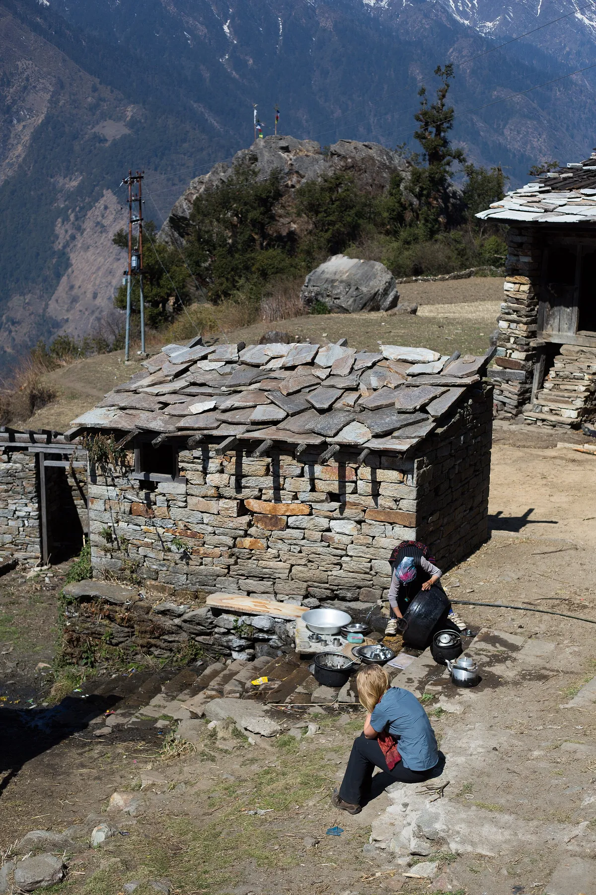 Syabrubesi a Gatlang (2.240 m)
