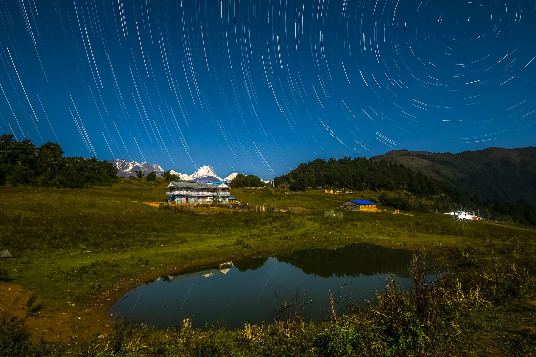 Cielos limpios de alta montaña